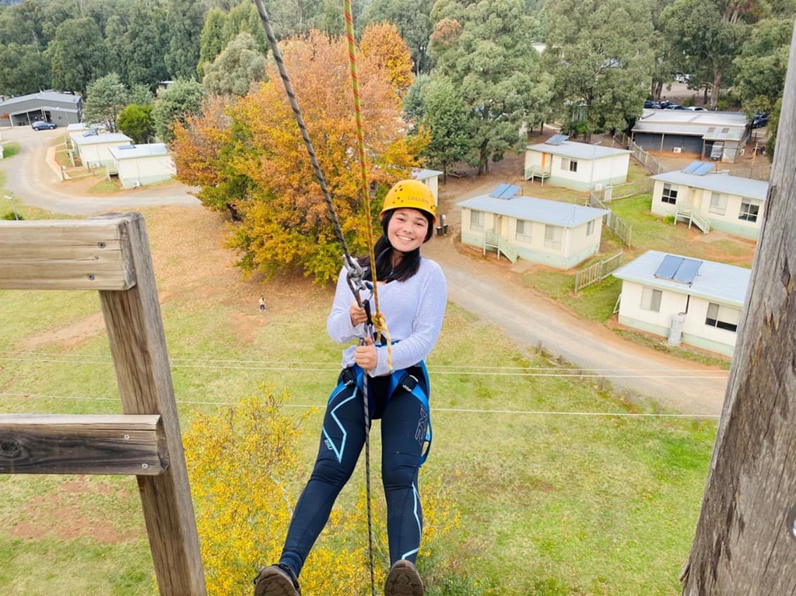 Young people engaging in outdoor education